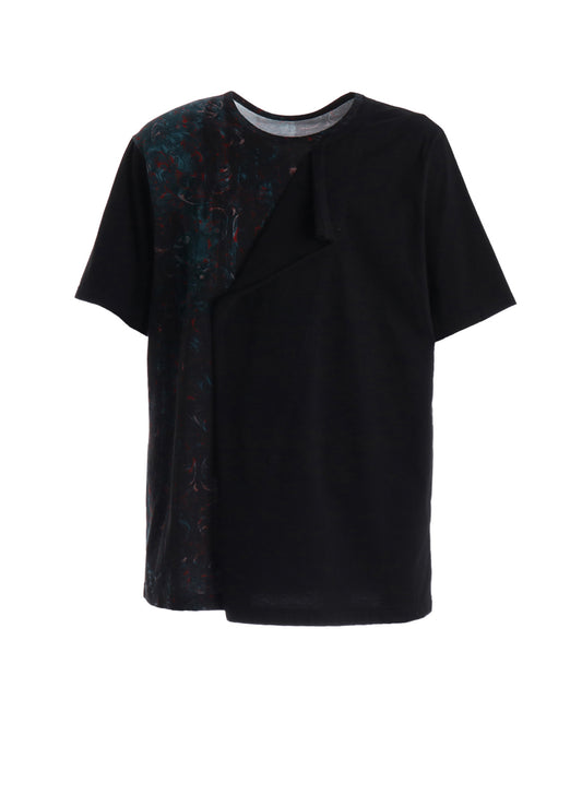 PAISLEY+COTTON JERSEY SHORT SLEEVED T