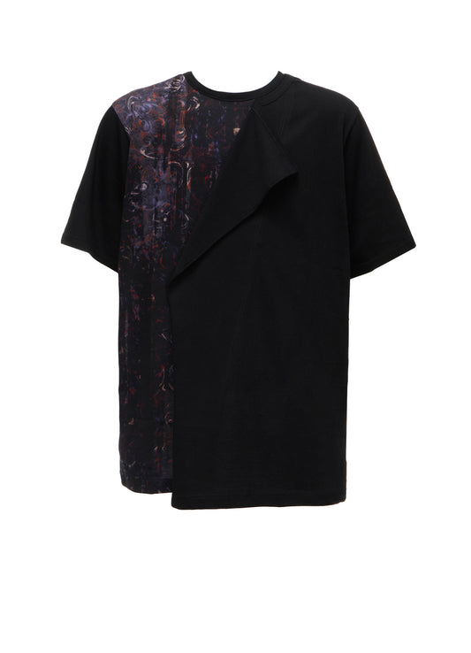 PAISLEY+COTTON JERSEY SHORT SLEEVED T