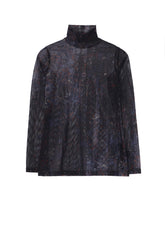 PAISLEY HIGH NECK SOFT TULLE