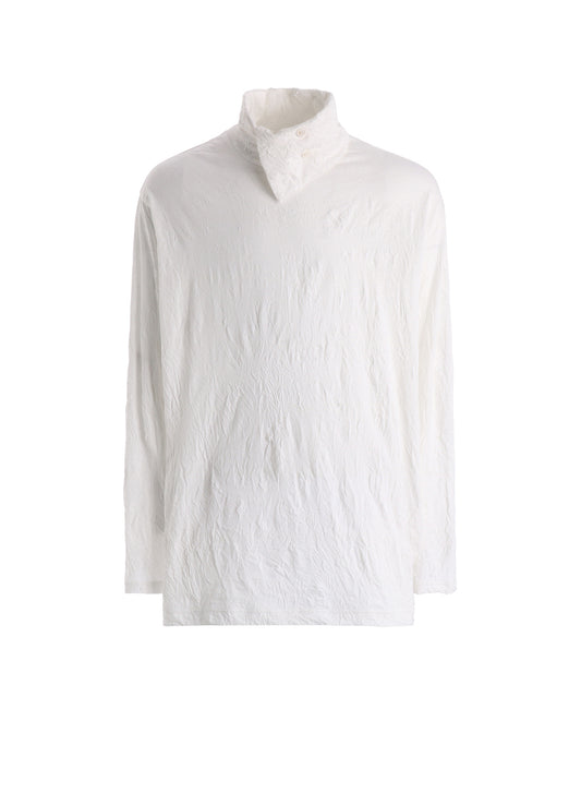 CATCH WASHER WRINKLE JERSEY TURTLENECK LONG SLEEVED T-SHIRT