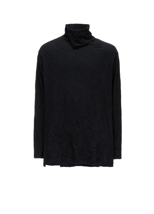 CATCH WASHER WRINKLE JERSEY TURTLENECK LONG SLEEVED T-SHIRT