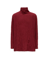 CATCH WASHER WRINKLE JERSEY TURTLENECK LONG SLEEVED T-SHIRT