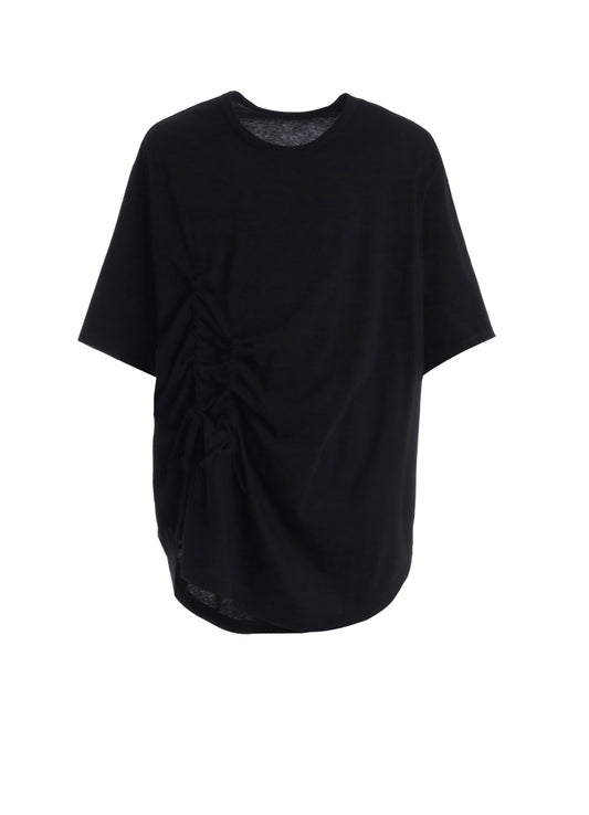ULTIMA JERSEY SIDE GATHERED ROUND HEM T