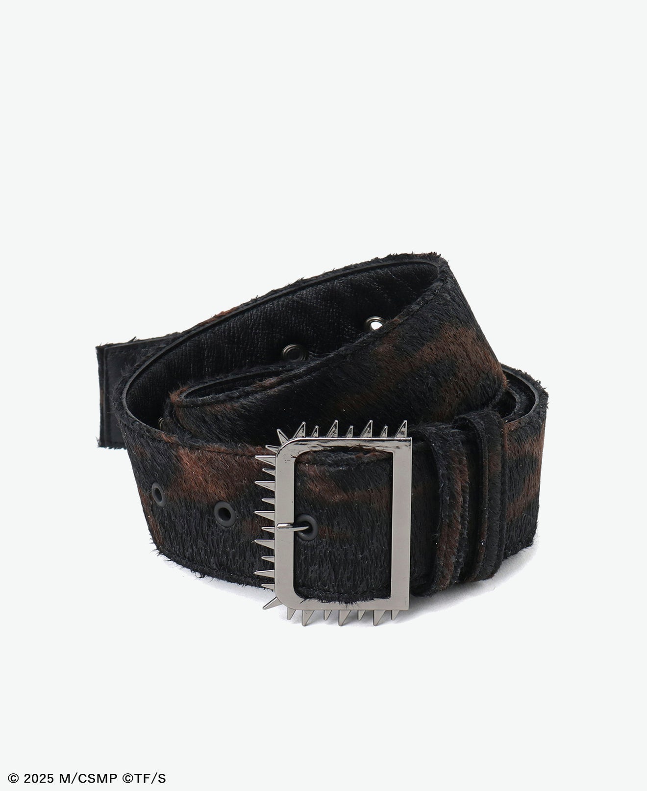 CHAINSAW HAIR CALF BELT BROWN