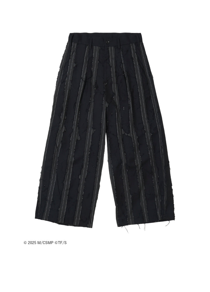 【Pre-Order】Ground Y×CHAINSAW MAN Collaborate Collection CHAINSAW OPAL FINISHING WIDE PANTS