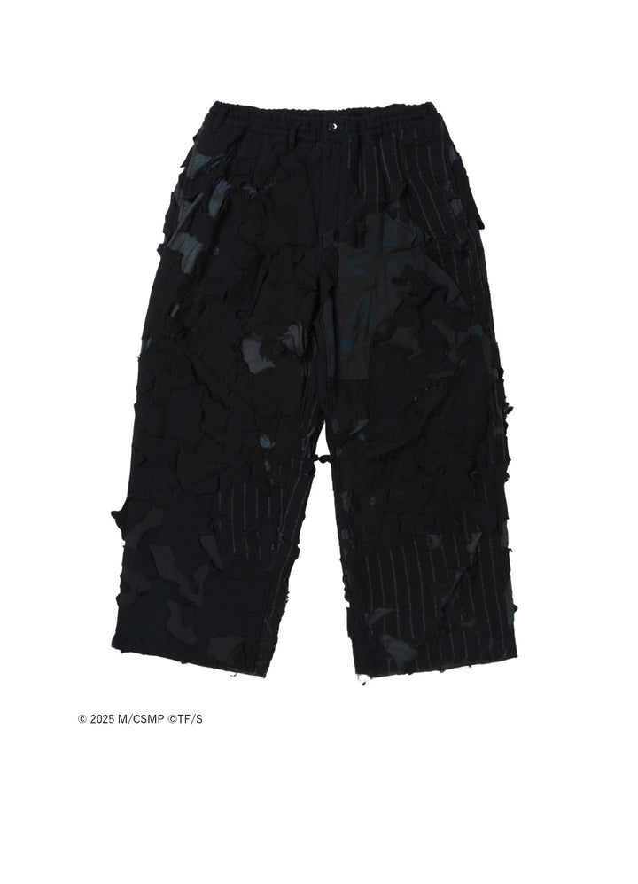 【Pre-Order】Ground Y×CHAINSAW MAN Collaborate Collection EXPLOSION CAMOUFLAGE WIDE PANTS