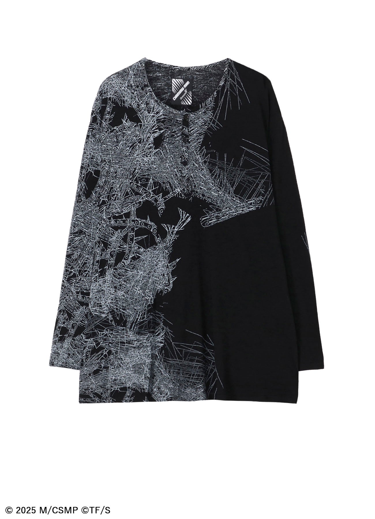 トップス GROUND Y, China Shirt トップス Ground Y China Shirt Ground Y Graphics T-shirt