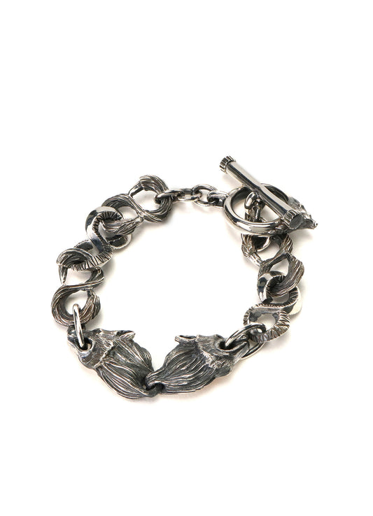 SILVER 950 WOLF BRACELET