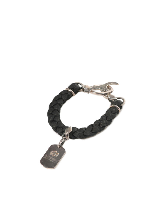 DOGTAG LEATHER BRACELET