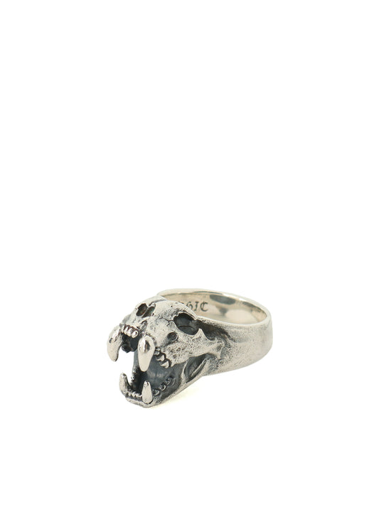 SILVER 950 PUMA SKULL RING