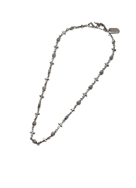SILVER 950 GOTHIC CROSS CHAIN NECKLACE
