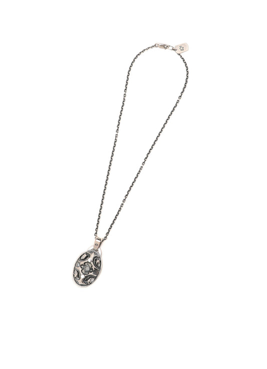 SILVER950 YY OVAL PENDANT