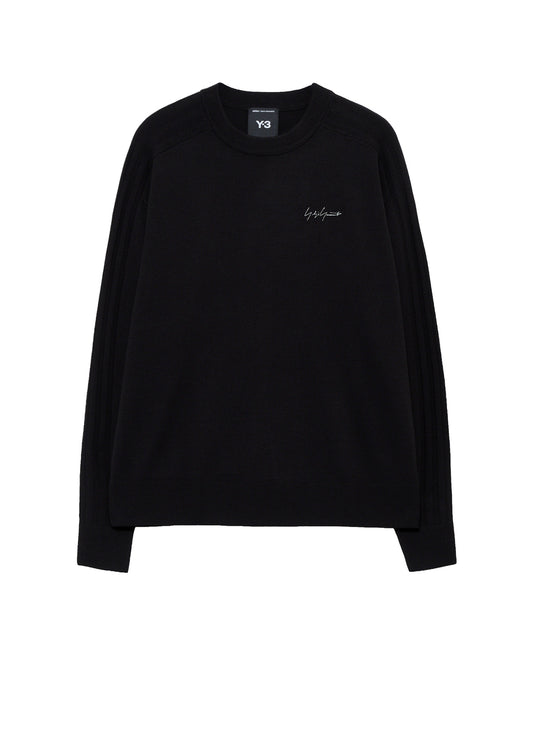 Y-3 KURO 3 STRIPES KNIT