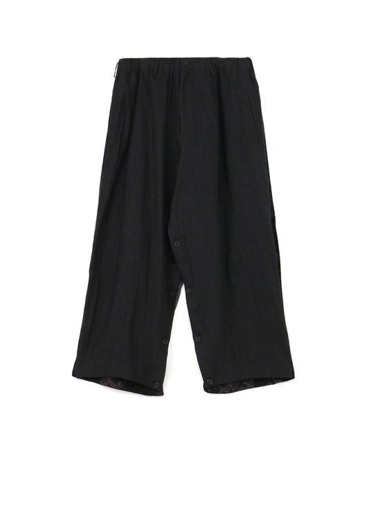LINEN 12 EYE PRINT+RAYON GAUZE COVER PANTS