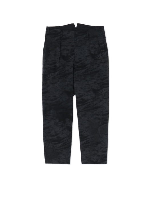 HAWK WAVE DISCHARGE PRINT SUSPENDERS PANTS