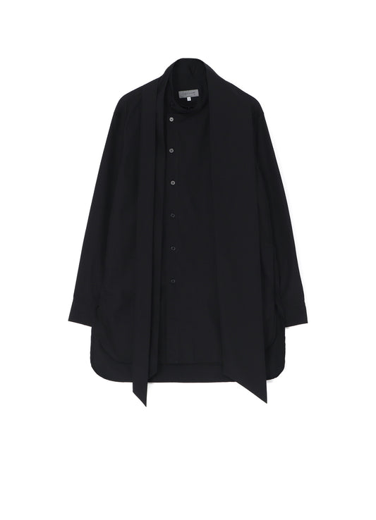 DOUBLE LEFT PANEL STAND COLLAR SHIRT