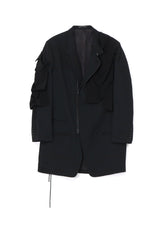 WOOL GABARDINE DECO DECINE JACKET