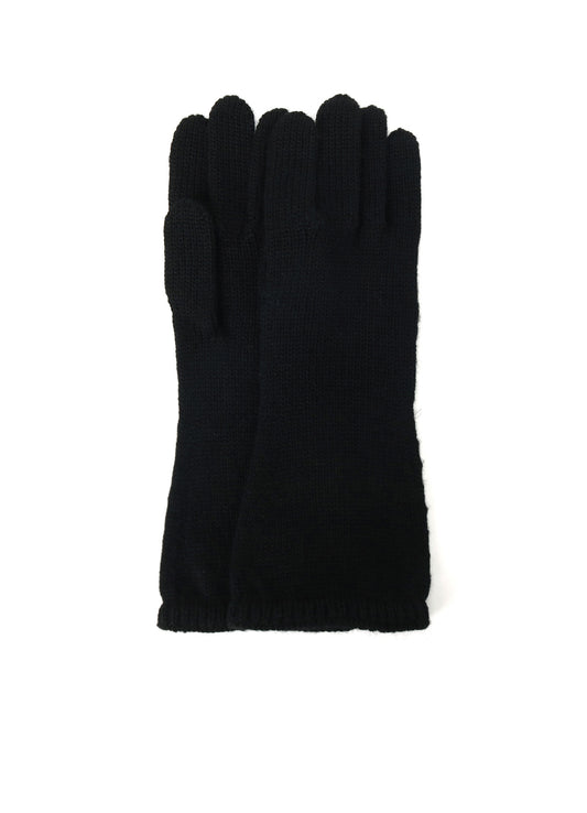 5G/WOOL PANTSLAIN STITCH LONG KNITTED GLOVES