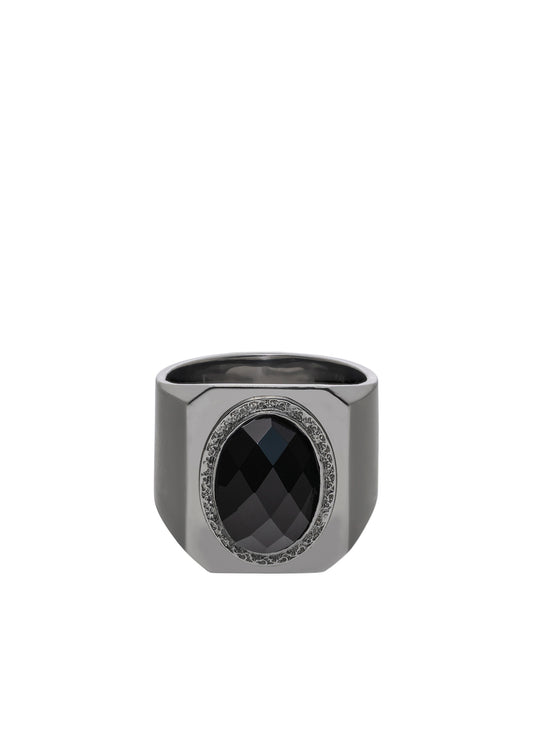 SV/ONYX/BKRH LOUVRE RING SV