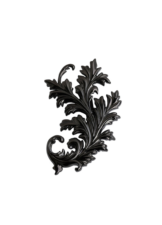 BRASS GUN METAL BAROQUE PIN BK