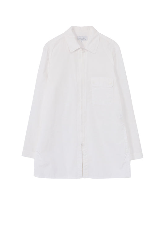 CHAIN STITCH BROAD ZIP OPEN BLOUSE