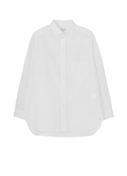 COTTON BROAD DOUBLE COLLAR BLOUSE