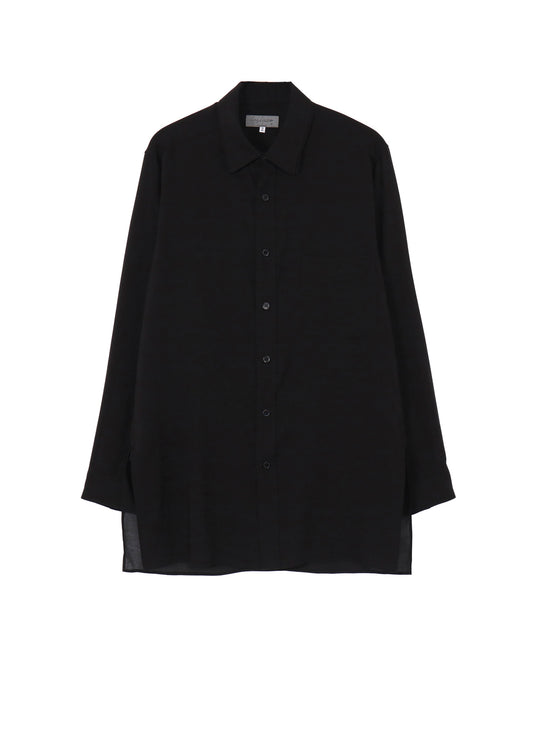 CELLULOSE LAWN DOUBLE COLLAR BLOUSE