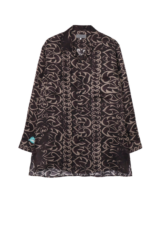 BROTHER SILK BLOUSE SKULL02