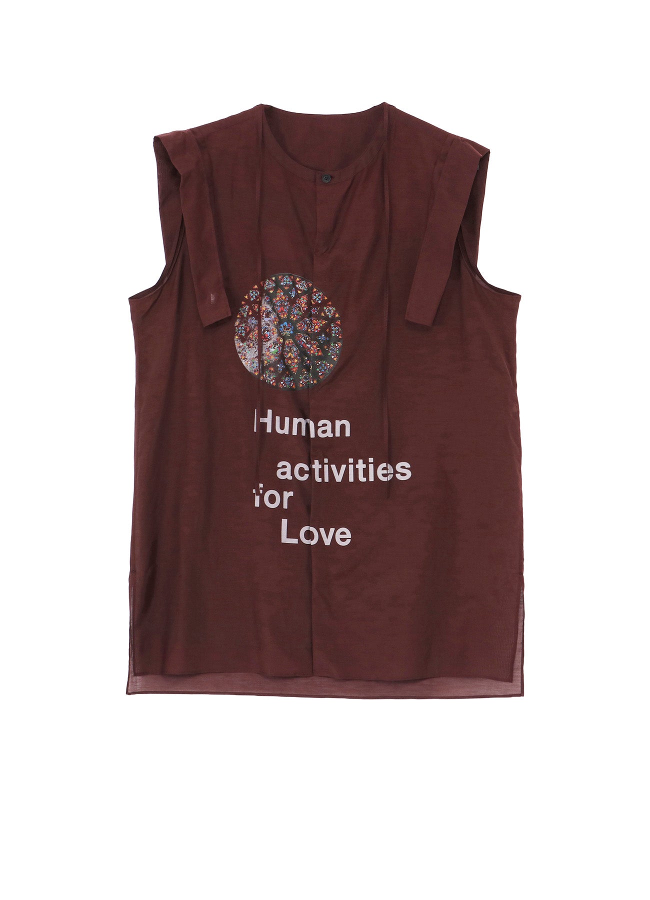 String Collars BURGUNDY HUMAN STRING COLLAR B/ HUMAN – THE SHOP YOHJI YAMAMOTO