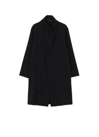 WOOL GABARDINE STOLE COAT
