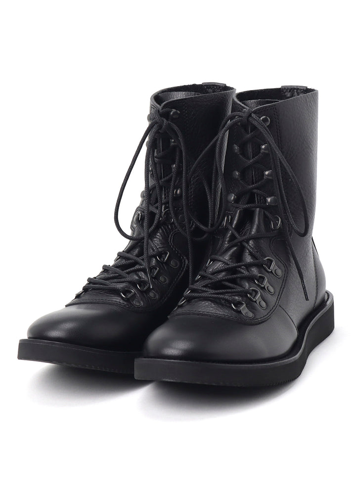 SOFT SHRINK LEATHER MILITARY BOOTS