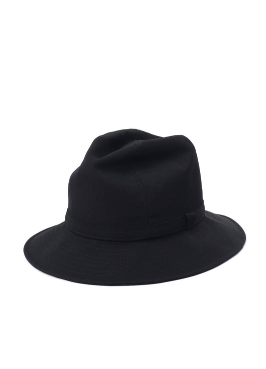 WOOL GABARDINE FEDORA HAT