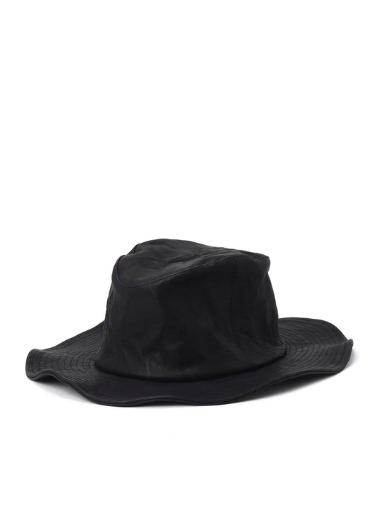 WASHED CALF COWBOY HAT BLACK
