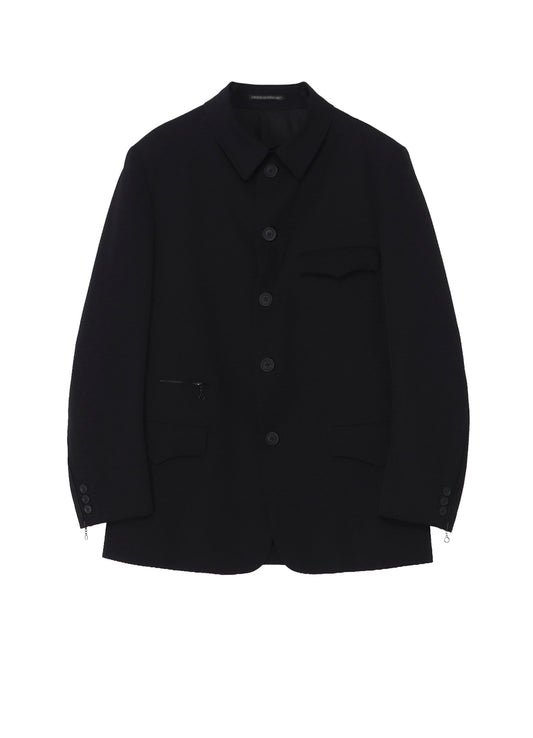 WOOL GABARDINE ARMY JACKET