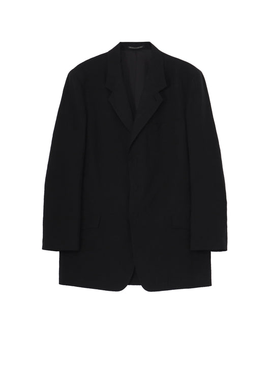 LINEN CLOTH FRONT EDGE 3SNAP BOTTON JACKET