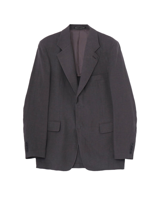 LINEN CLOTH FRONT EDGE 2SNAP BOTTON JACKET