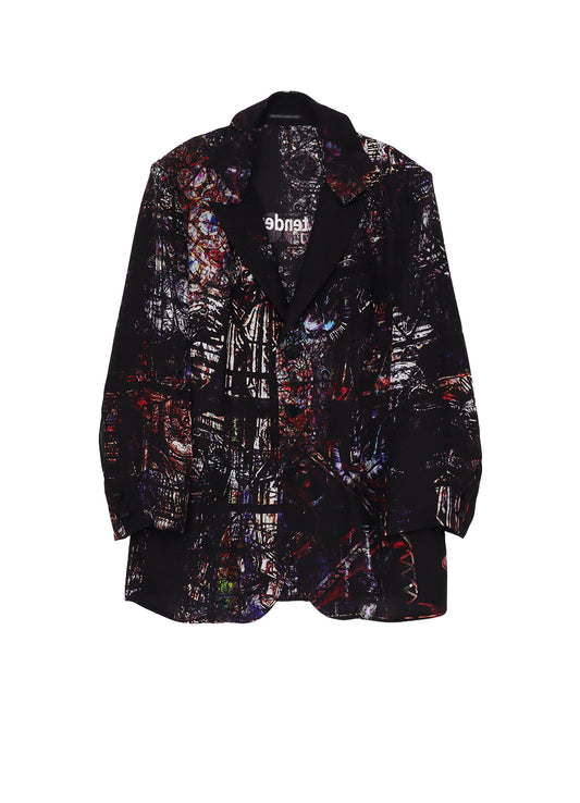 STAINED GLASS PRINTED MESSAGE JACKET