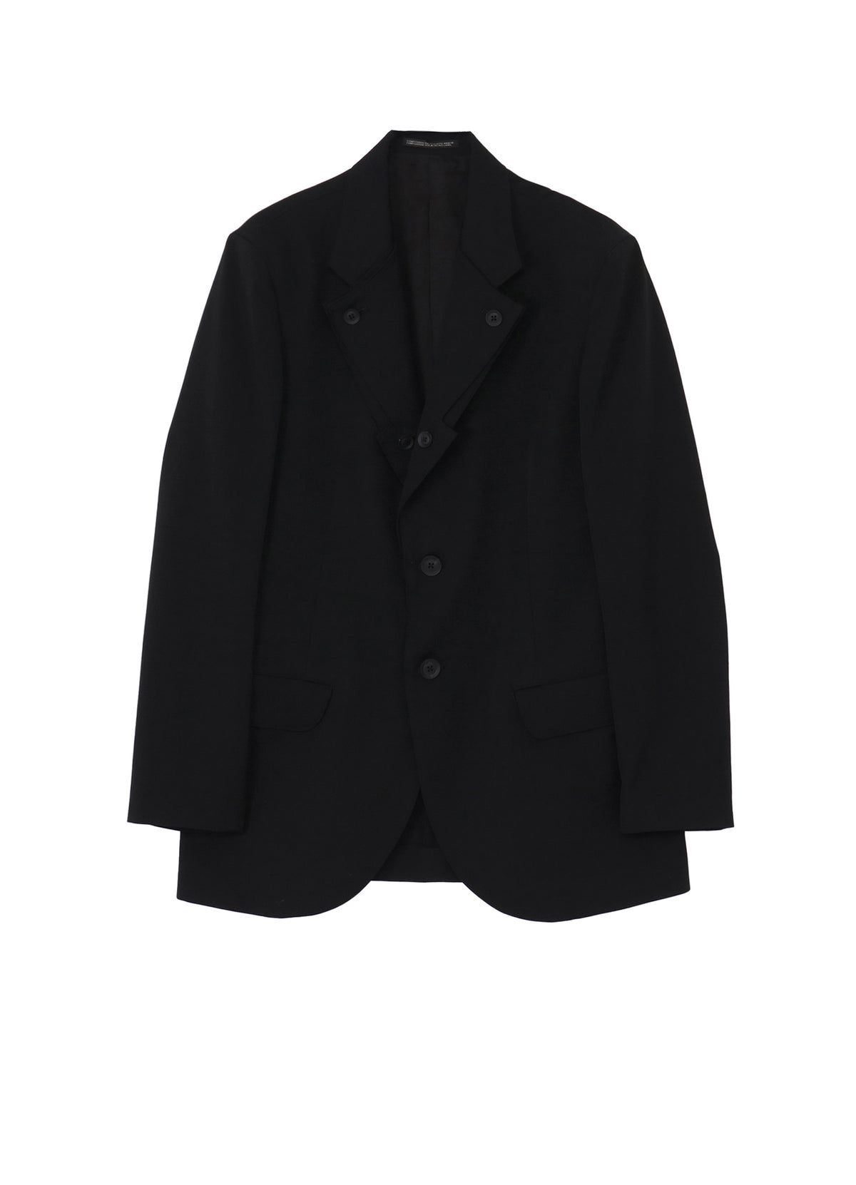 WOOL GABARDINE DOUBLE LAPEL JACKET – THE SHOP YOHJI YAMAMOTO