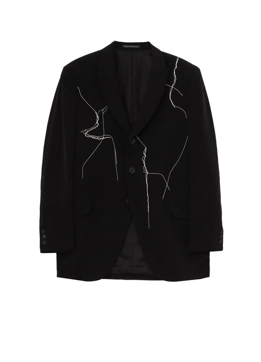 TA TUXEDO EMBROIDERED 3 BUTTONS JACKET