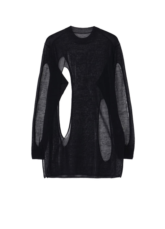 12G 1PLY PS+OPENWORK+HOLE ROUND NECK DAMAGED PO