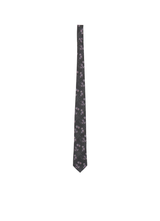FLOWER PLAID JQ DERBY TIE