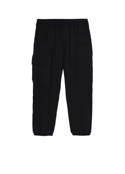 RE CELLULOSE GABARDINE RIBBED FLAP POCKET PANTS