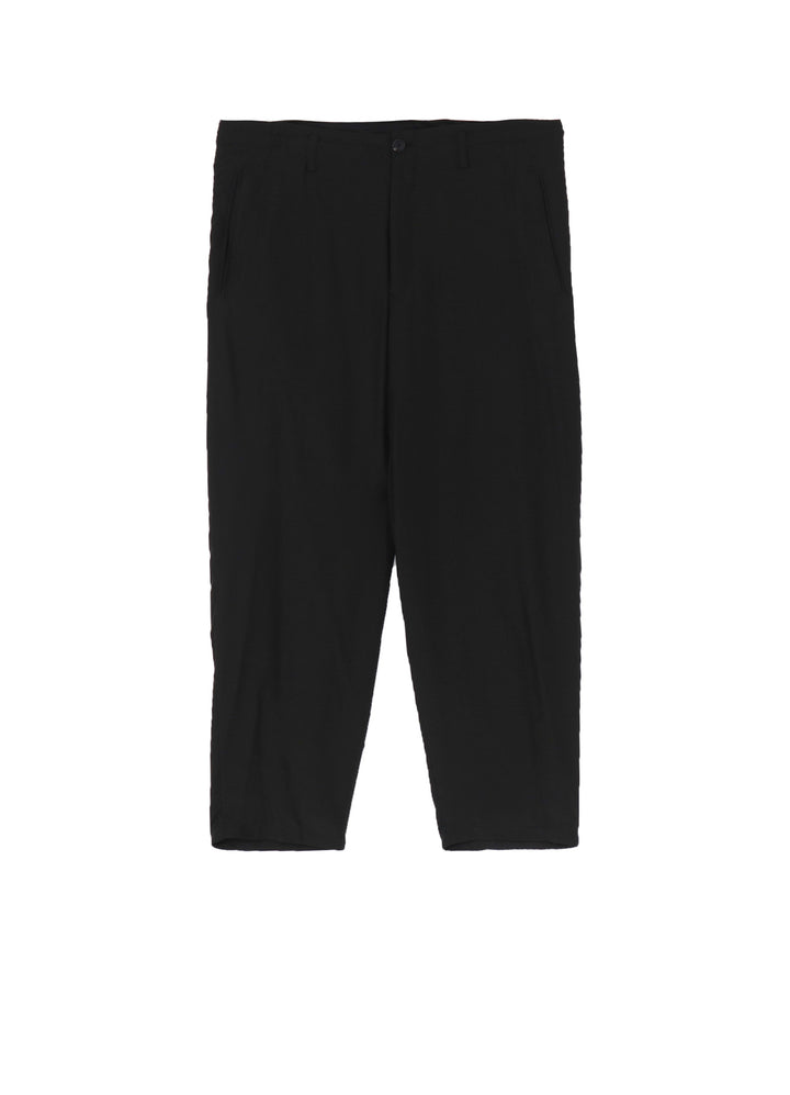 SILK HABUTAE TRIANGLE TAB SLIM PANTS