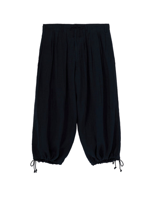GARMENT-DYED LINEN BALLOON PANTS