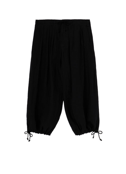 GARMENT-DYED LINEN BALLOON PANTS