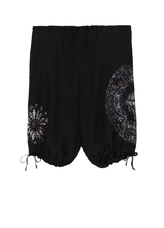 ASYMMETRIC PRINTED SHORTS