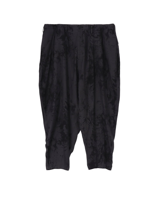 JACQUARD PATTERN DRAPE PANTS