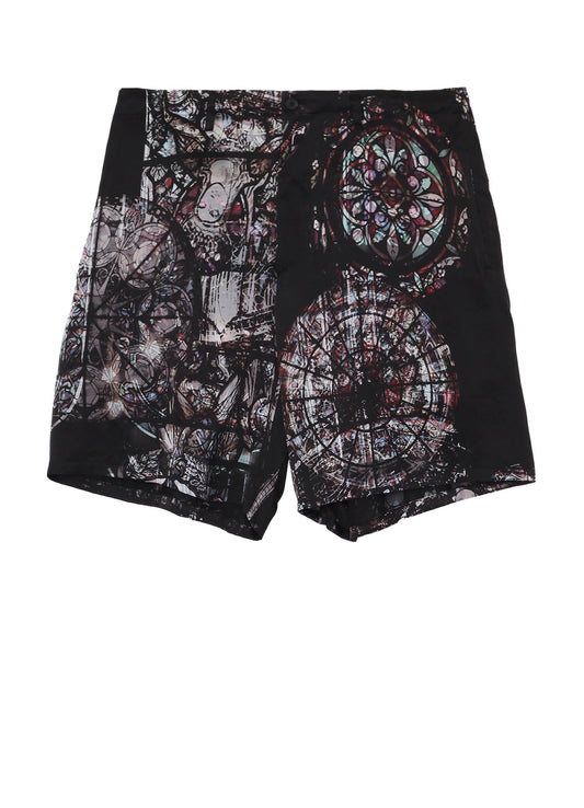INK / LINING WIDE PRINT SHORT PANTS