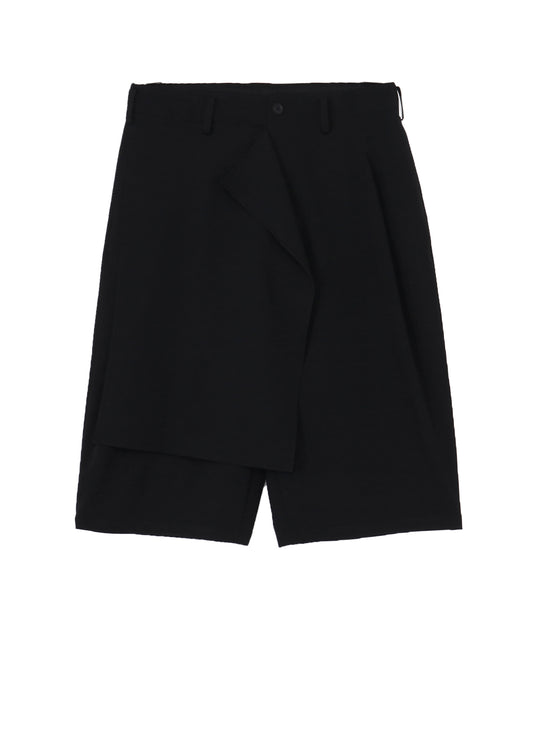 WOOL GABARDINE PLUSH CLOTH PANTS