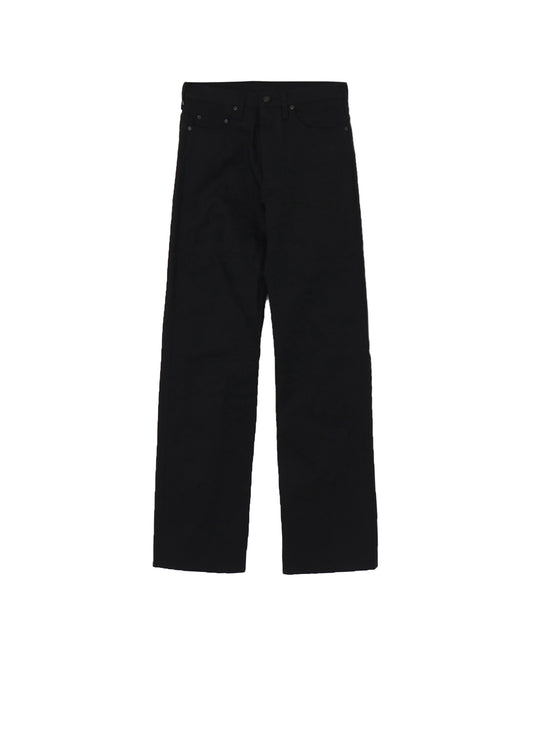 SELVEDGE DENIM SIDE POCKET PANTS BLACK